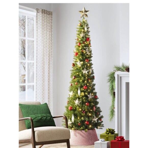 11" Tinsel Star Christmas Tree TopperChampagne - Wondershop New - Picture 2 of 6